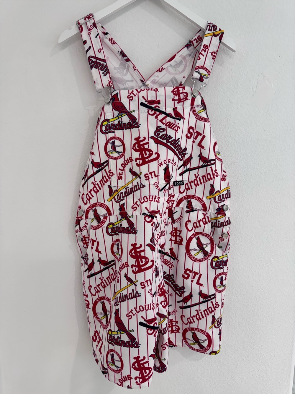 St. Louis Cardinals Baseball Shorts Overalls